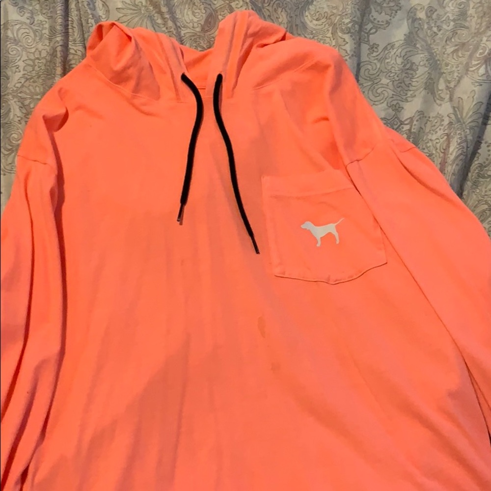 Pink T-shirt hoodie